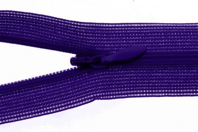 Молния потайная Т3 866, 50 см, капрон, цвет фиолетовый - купить в Коврове. Цена: 8.62 руб.
