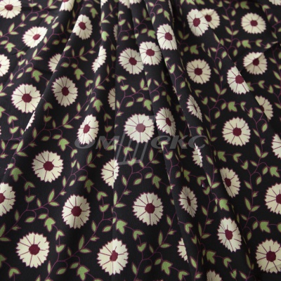 Плательная ткань "Фламенко" 10.1, 80 гр/м2, шир.150 см, принт растительный - купить в Коврове. Цена 241.49 руб.