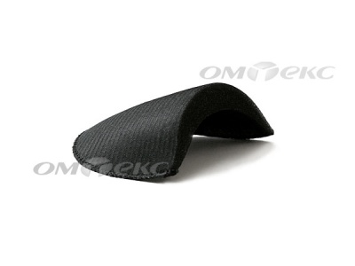 Плечевые накладки OВТ-10, обшитые, цвет чёрный - купить в Коврове. Цена: 17.64 руб.