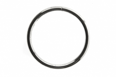 Кольцо металлическое №40 мм, цв.-никель - купить в Коврове. Цена: 4.45 руб.
