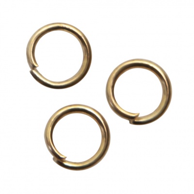 Кольцо  соединительное для бижутерии 5 мм, цв.-золото - купить в Коврове. Цена: 0.44 руб.