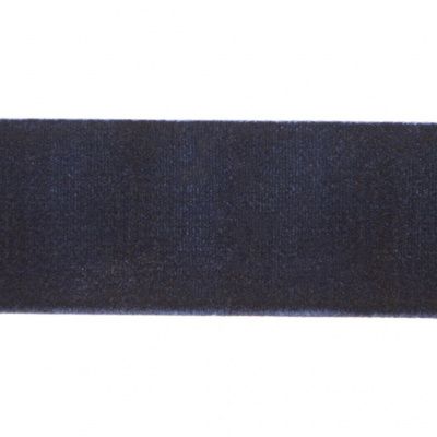Лента бархатная нейлон, шир.25 мм, (упак. 45,7м), цв.180-т.синий - купить в Коврове. Цена: 800.84 руб.