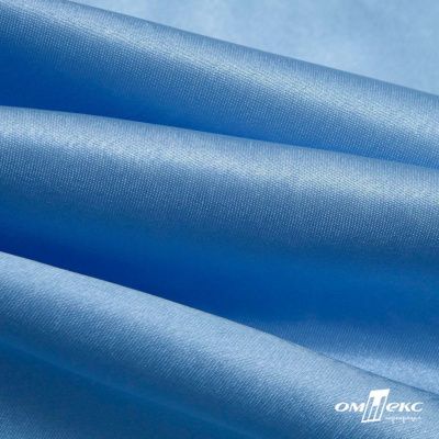 Поли креп-сатин 14-4121, 125 (+/-5) гр/м2, шир.150см, цвет голубой - купить в Коврове. Цена 155.57 руб.
