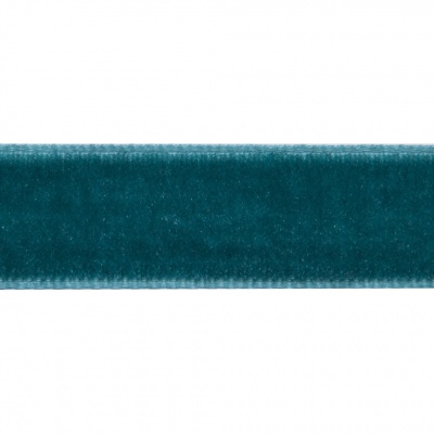 Лента бархатная нейлон, шир.12 мм, (упак. 45,7м), цв.65-изумруд - купить в Коврове. Цена: 392 руб.