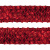 Тесьма с пайетками 3, шир. 35 мм/уп. 25+/-1 м, цвет красный - купить в Коврове. Цена: 1 308.30 руб.