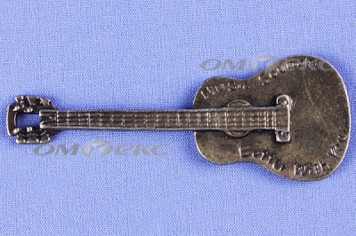 Декоративный элемент для творчества из металла "Гитара"  - купить в Коврове. Цена: 19.99 руб.