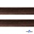Кант атласный 074, шир. 12 мм (в упак. 65,8 м), цвет коричневый - купить в Коврове. Цена: 237.16 руб.