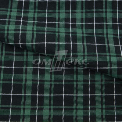 Ткань костюмная Клетка 25577, т.зеленый/зеленый./ч/бел, 230 г/м2, шир.150 см - купить в Коврове. Цена 539.74 руб.