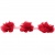 Тесьма плетеная "Рюш", упак. 9,14 м, цвет красный - купить в Коврове. Цена: 46.82 руб.