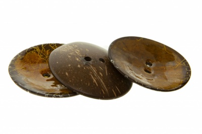 Деревянные украшения для рукоделия пуговицы "Кокос" #4 - купить в Коврове. Цена: 66.23 руб.