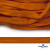 Шнур плетеный (плоский) d-12 мм, (уп.90+/-1м), 100% полиэстер, цв.267 - оранжевый - купить в Коврове. Цена: 8.62 руб.
