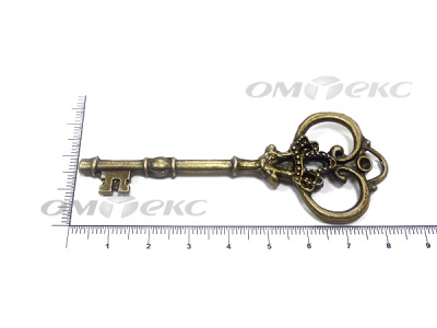 Декоративный элемент для творчества из металла "Ключ"8,5 см  - купить в Коврове. Цена: 26.66 руб.
