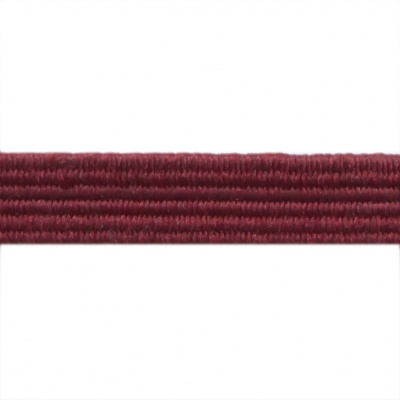 Резиновые нити с текстильным покрытием, шир. 6 мм ( упак.30 м/уп), цв.- 88-бордо - купить в Коврове. Цена: 155.22 руб.