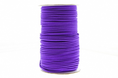 0370-1301-Шнур эластичный 3 мм, (уп.100+/-1м), цв.175- фиолет - купить в Коврове. Цена: 459.62 руб.