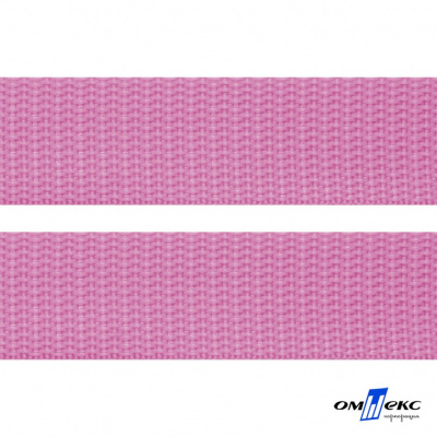 Розовый- цв.513-Текстильная лента-стропа 550 гр/м2 ,100% пэ шир.30 мм (боб.50+/-1 м) - купить в Коврове. Цена: 475.36 руб.