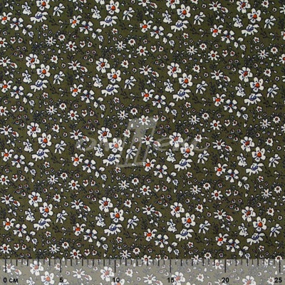 Плательная ткань "Фламенко" 11.2, 80 гр/м2, шир.150 см, принт растительный - купить в Коврове. Цена 259.21 руб.