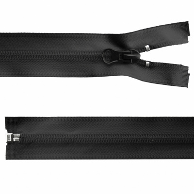 Молния водонепроницаемая PVC Т-7, 100 см, разъемная, цвет чёрный - купить в Коврове. Цена: 61.89 руб.