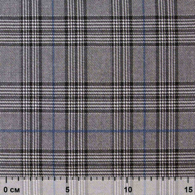 Ткань костюмная "Клер" 80% P, 16% R, 4% S, 200 г/м2, шир.150 см,#3 цв-серый/синий - купить в Коврове. Цена 412.02 руб.