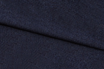 Ткань джинсовая №96, 160 гр/м2, шир.148см, цвет т.синий - купить в Коврове. Цена 350.42 руб.