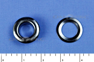 Люверсы металлические, блочка/кольцо, №5 (8 мм) упак.1000 шт- цв.никель - купить в Коврове. Цена: 392 руб.