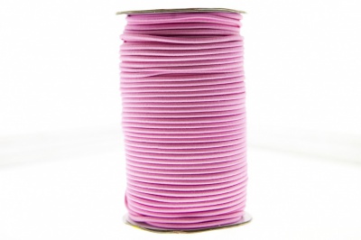 0370-1301-Шнур эластичный 3 мм, (уп.100+/-1м), цв.141- розовый - купить в Коврове. Цена: 459.62 руб.