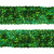 Тесьма с пайетками D4, шир. 20 мм/уп. 25+/-1 м, цвет зелёный - купить в Коврове. Цена: 778.19 руб.