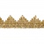 Тесьма металлизированная 0384-0240, шир. 40 мм/уп. 25+/-1 м, цвет золото - купить в Коврове. Цена: 490.74 руб.