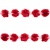 Тесьма плетеная "Рюш", упак. 9,14 м, цвет красный - купить в Коврове. Цена: 46.82 руб.