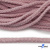 Шнур плетеный d-6 мм круглый, 70% хлопок 30% полиэстер, уп.90+/-1 м, цв.1087-розовый - купить в Коврове. Цена: 588 руб.