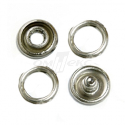 Кнопки рубашечные 10,5 мм никель New Star (кольцо) - купить в Коврове. Цена: 5.80 руб.