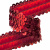 Тесьма с пайетками 3, шир. 30 мм/уп. 25+/-1 м, цвет красный - купить в Коврове. Цена: 1 087.39 руб.