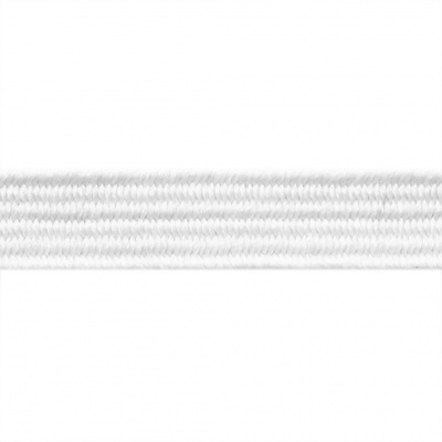 Резиновые нити с текстильным покрытием, шир. 6 мм (182 м/уп), цв.-белый - купить в Коврове. Цена: 705.59 руб.