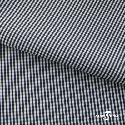 Ткань сорочечная Клетка Виши, 115 г/м2, 58% пэ,42% хл, шир.150 см, цв.6-черный, (арт.111) - купить в Коврове. Цена 306.69 руб.
