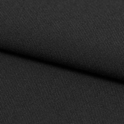 Костюмная ткань с вискозой "Рошель", 250 гр/м2, шир.150см, цвет чёрный - купить в Коврове. Цена 438.12 руб.