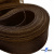 Регилиновая лента, шир.65мм, (уп.25 ярд), цв.- коричневый - купить в Коврове. Цена: 499.43 руб.