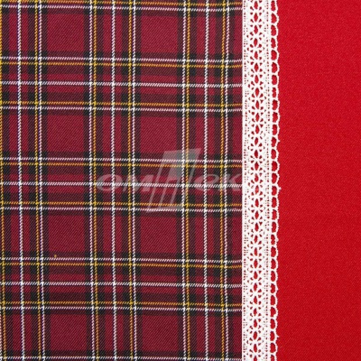 Ткань костюмная клетка 24379 2012, 230 гр/м2, шир.150см, цвет бордовый/бел/жел - купить в Коврове. Цена 539.74 руб.