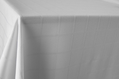 Скатертная ткань 25536/2005, 174 гр/м2, шир.150см, цвет белый - купить в Коврове. Цена 272.21 руб.