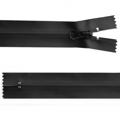 Молния водонепроницаемая PVC Т-7, 20 см, неразъемная, цвет чёрный - купить в Коврове. Цена: 21.78 руб.