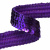 Тесьма с пайетками 12, шир. 20 мм/уп. 25+/-1 м, цвет фиолет - купить в Коврове. Цена: 786.13 руб.