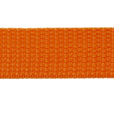 Стропа текстильная, шир. 25 мм (в нам. 50+/-1 ярд), цвет оранжевый - купить в Коврове. Цена: 409.94 руб.