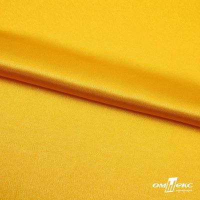 Поли креп-сатин 13-0859, 125 (+/-5) гр/м2, шир.150см, цвет жёлтый - купить в Коврове. Цена 155.57 руб.
