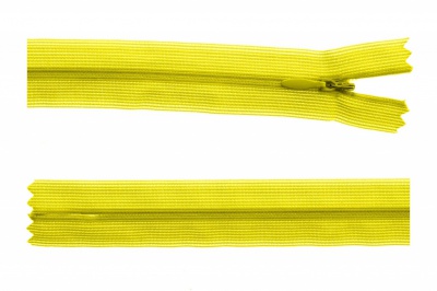 Молния потайная Т3 131, 20 см, капрон, цвет жёлтый - купить в Коврове. Цена: 5.12 руб.