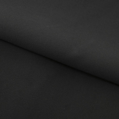 Костюмная ткань "Элис", 220 гр/м2, шир.150 см, цвет чёрный - купить в Коврове. Цена 308 руб.