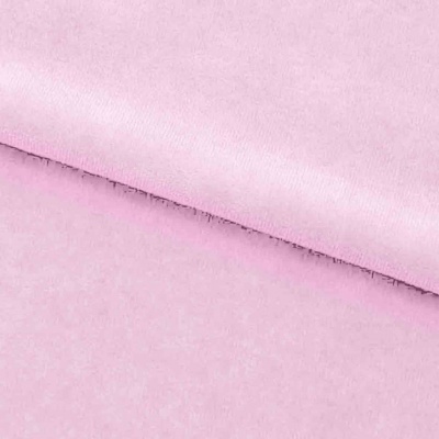 Велюр JS LIGHT 1, 220 гр/м2, шир.150 см, (3,3 м/кг), цвет бл.розовый - купить в Коврове. Цена 1 055.34 руб.
