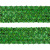 Тесьма с пайетками D4, шир. 35 мм/уп. 25+/-1 м, цвет зелёный - купить в Коврове. Цена: 1 308.30 руб.