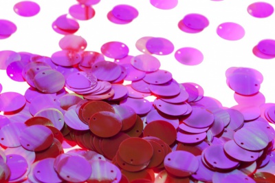Пайетки "ОмТекс" россыпью,CREAM,круг 20 мм/упак.50+/-2 гр, цв. 15-розовый - купить в Коврове. Цена: 80.12 руб.