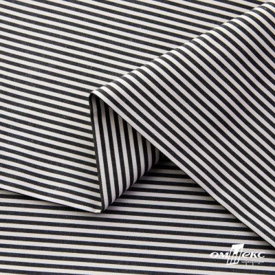 Ткань сорочечная Полоска Кенди, 115 г/м2, 58% пэ,42% хл, шир.150 см, цв.6-черный, (арт.110) - купить в Коврове. Цена 306.69 руб.