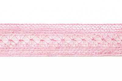 Тесьма кружевная 0621-1669, шир. 20 мм/уп. 20+/-1 м, цвет 096-розовый - купить в Коврове. Цена: 673.91 руб.