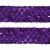 Тесьма с пайетками 12, шир. 35 мм/уп. 25+/-1 м, цвет фиолет - купить в Коврове. Цена: 1 308.30 руб.