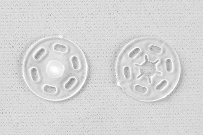 Кнопки пришивные пластиковые 15 мм, блистер 24шт, цв.-прозрачные - купить в Коврове. Цена: 68.79 руб.